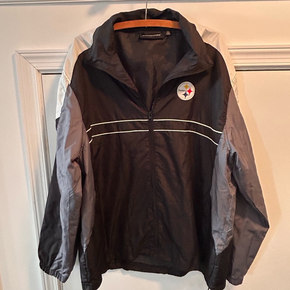 Dunbrooke‎ Men’s XL Steelers Full Zip Windbreaker Jacket Sports Illustrated VTG